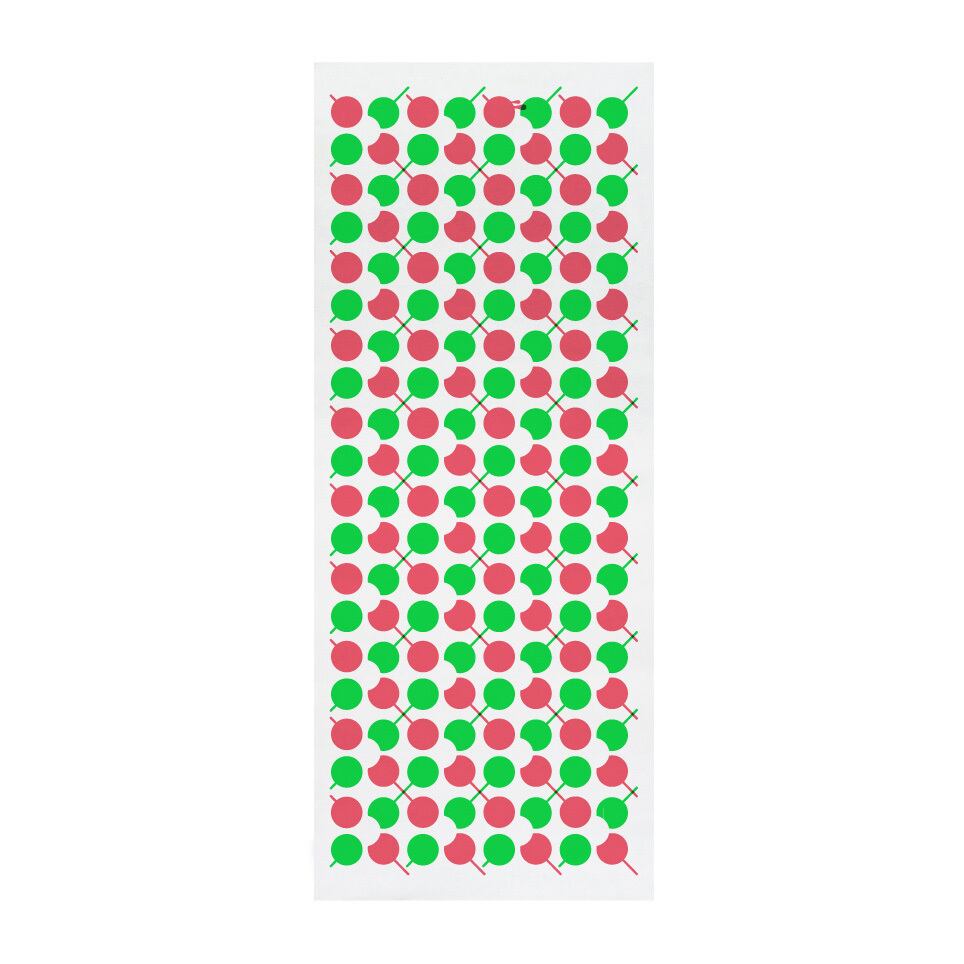 てぬぐい 「団子アーガイル」ネオンピンク×ネオングリーン