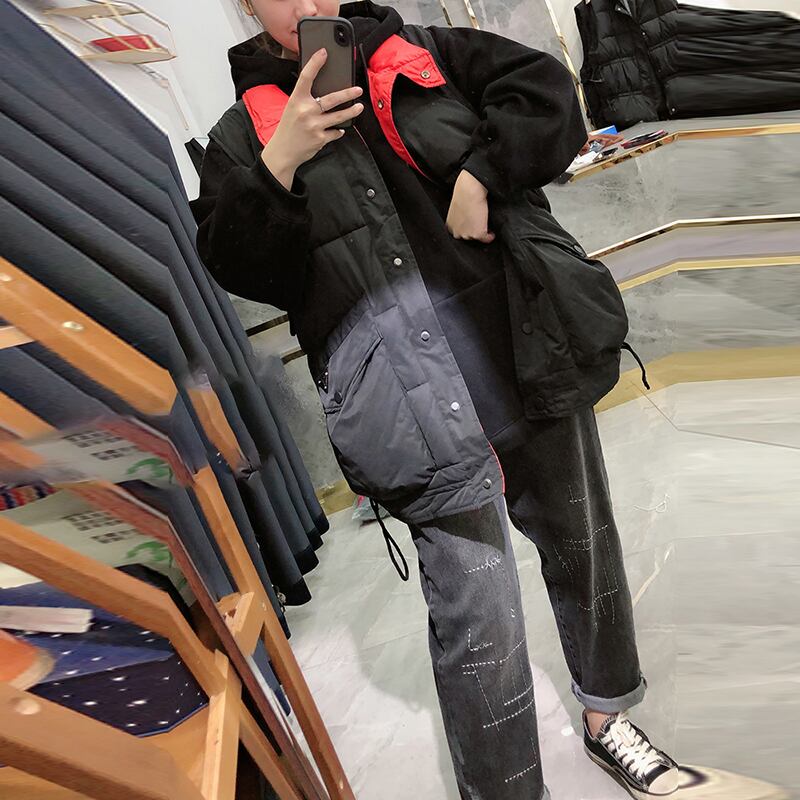 オータムウィンタージャケット スタイルフード コットン 秋物 冬物 ミックスインファッション83534518889