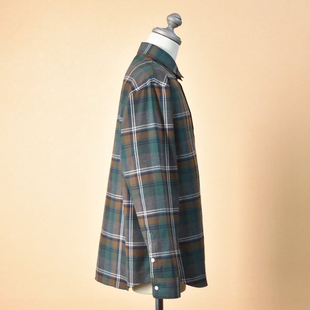 weac. ウィーク OOKAMIKUN ネルチェックシャツ【送料無料】