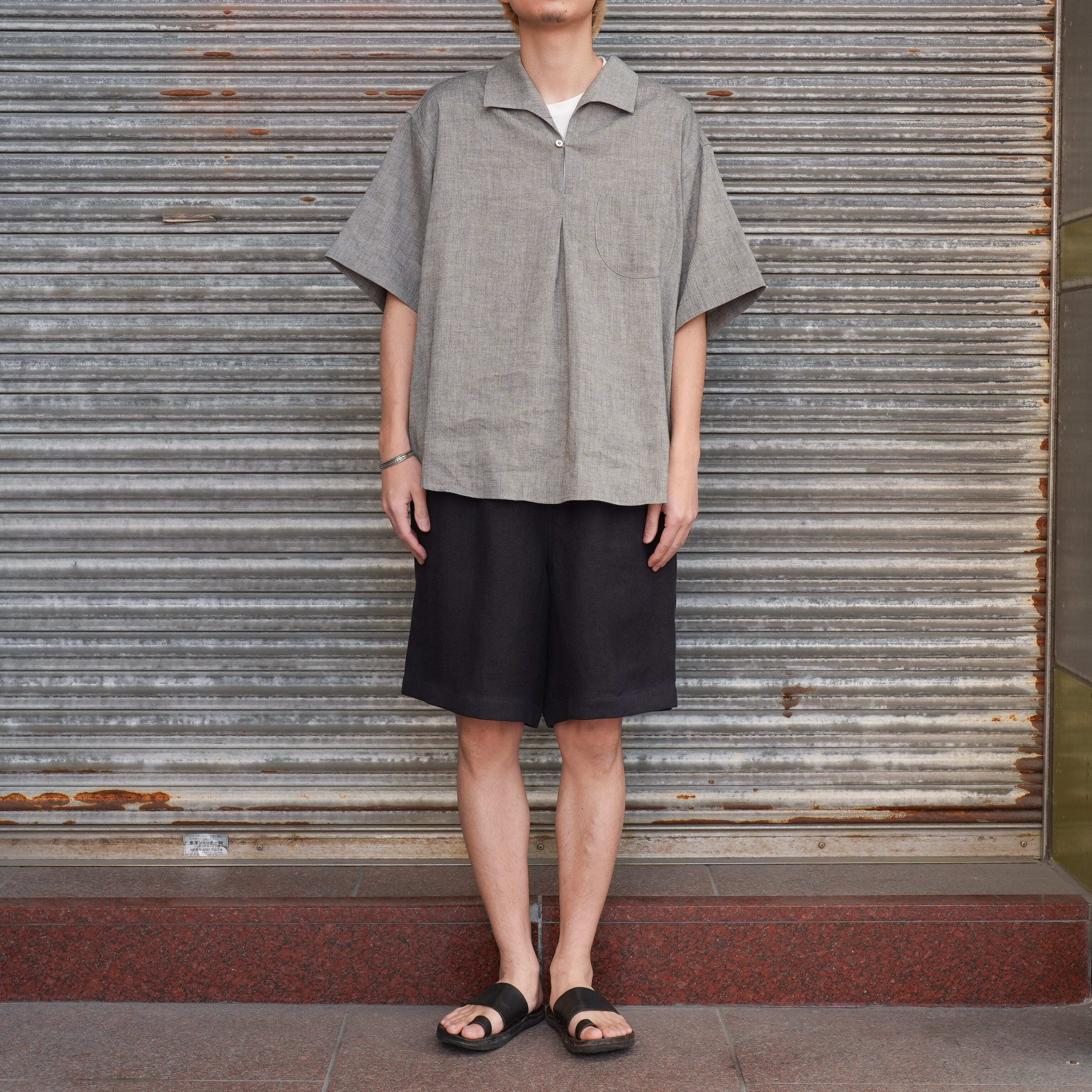 【ゴーシュ】Broken Twill Linen Easy Shorts Gorsch the merry coachman(ゴーシュザメリーコーチマン) 26SS 