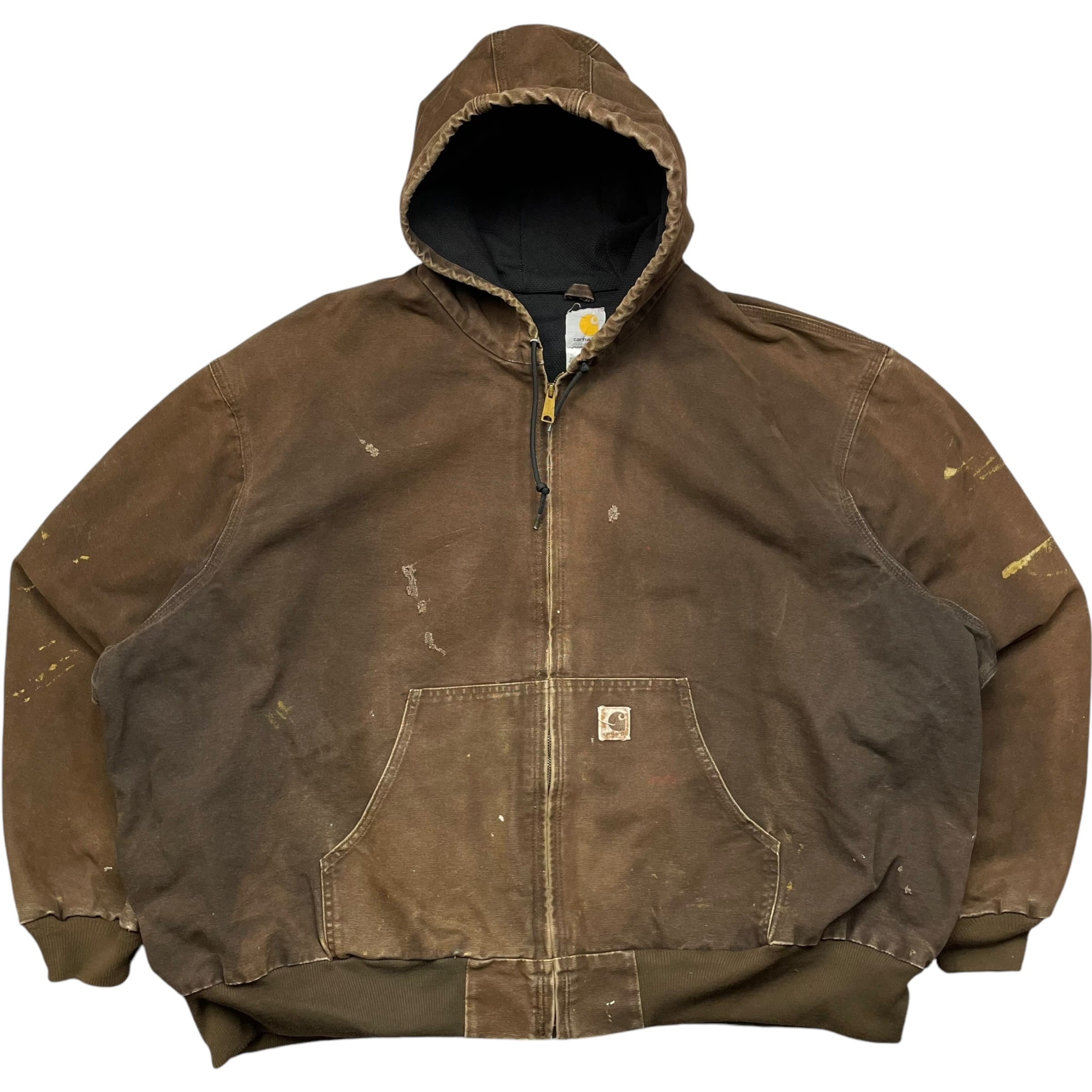 《5XL》Carhartt カーハート アクティブジャケット ダークブラウン リアルダメージ no.4451