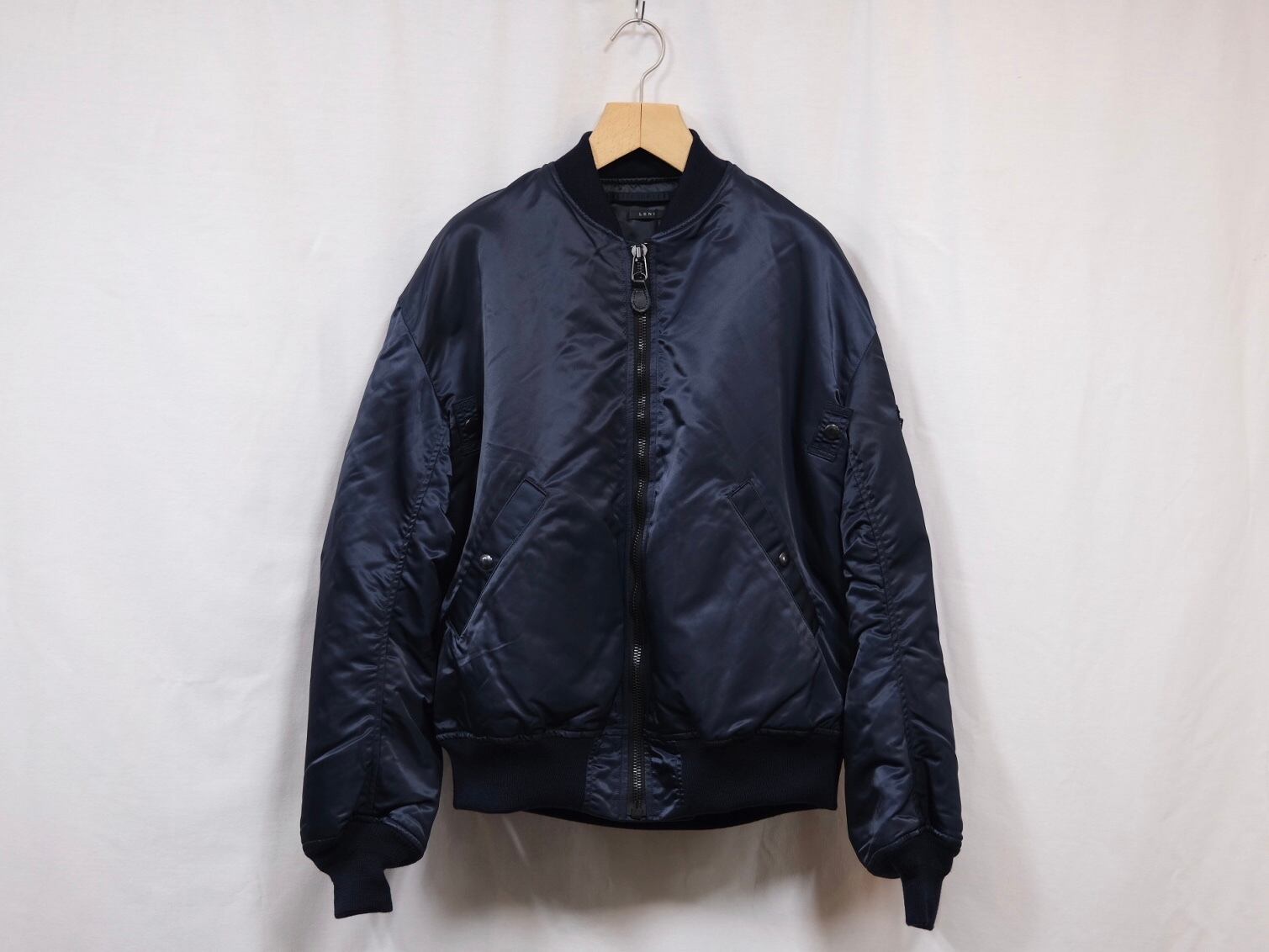 LENO “ UNISEX MA-1 JACKET “ NAVY | Lapel online store