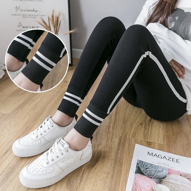 【新作】【送料無料】 マタニティウェア2020秋冬の新しいファッションスレッドステッチ妊婦のフットパンツ、妊婦のハイウエストベリーサポートレギンス-アリババ ハイウェスト オータム 秋物 ウィンター 冬物 expec271212780893