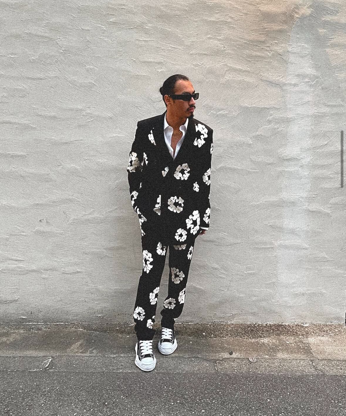 SAINTMICHAEL】SM-YS1-0000-C49/DT_SLACKS/CT WRTH/BLACK | AYIN
