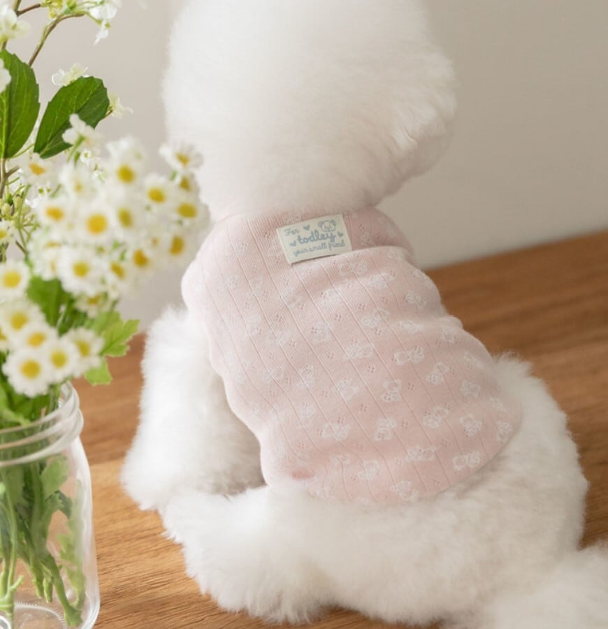 予約【todley】Petite Bear Sleeveless (Pink)