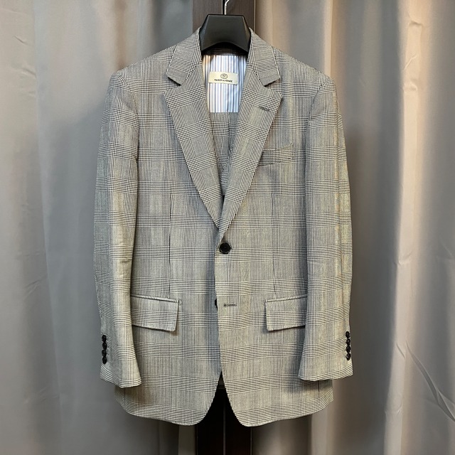 MAISON et VOYAGE ”DORMEIUL” WOOL GLENCHECK 3PCS SUIT《44》