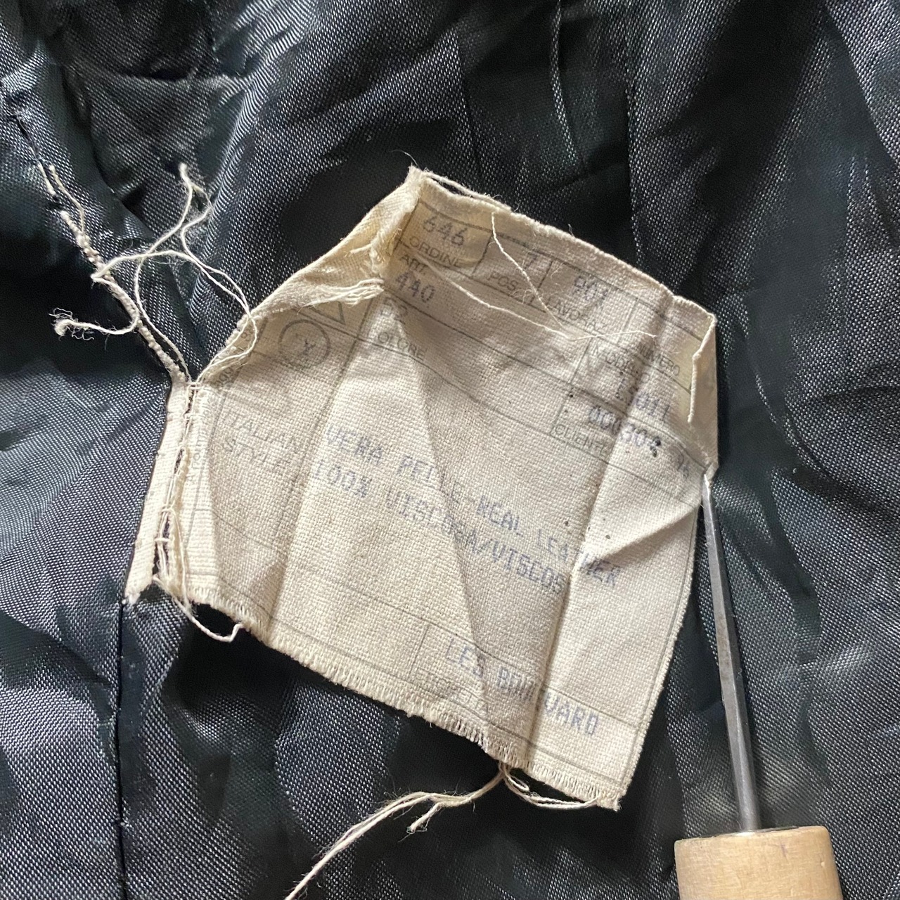 Made in Italy crack leather jacket