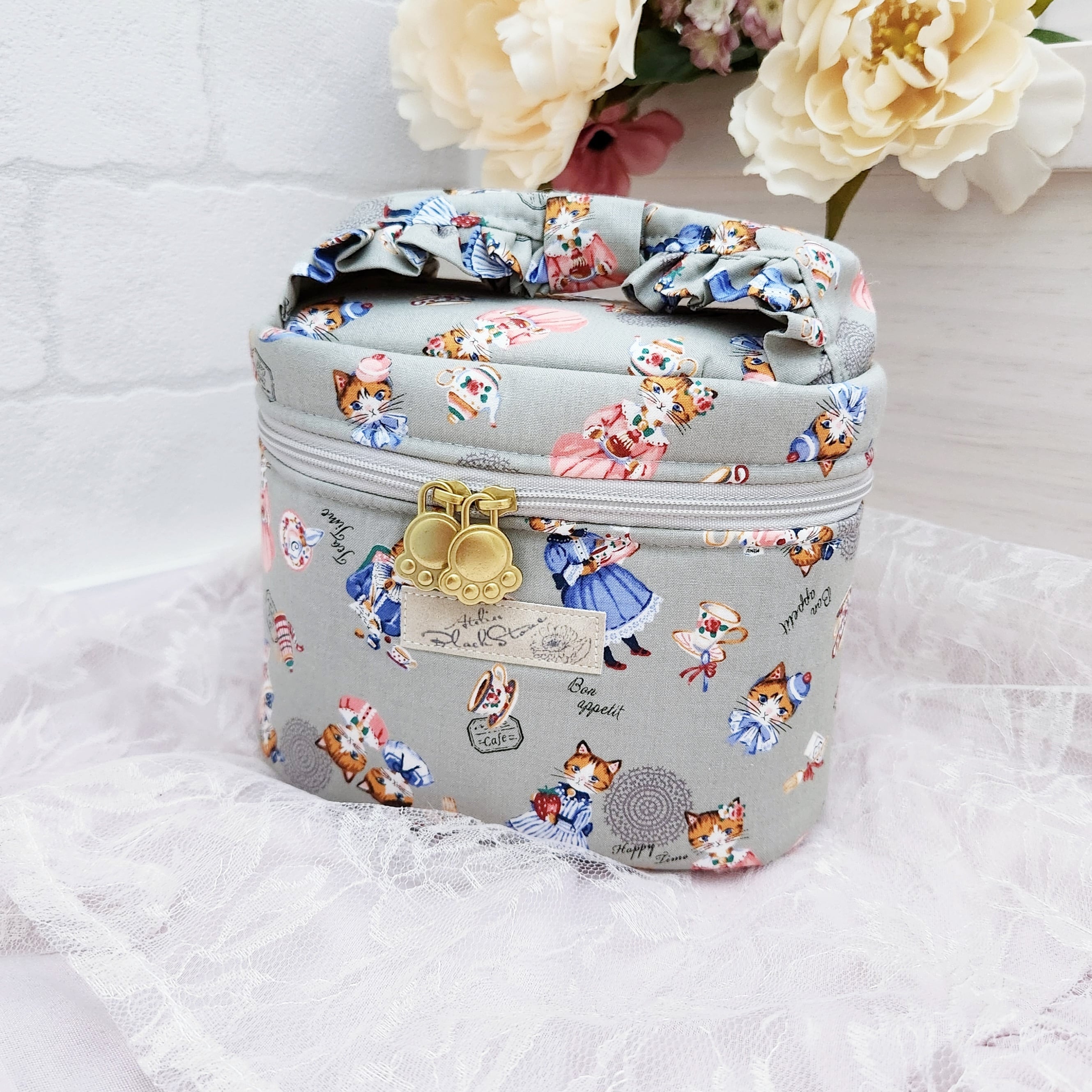 ダルメシアン柄♡猫ちゃんのミニタイプのヘアクリップ♡ ダルメシアン柄♡猫ちゃんのミニタイプのヘアクリップ♡