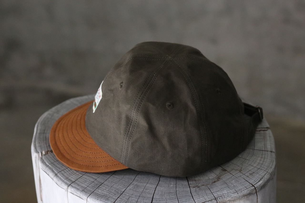 乘鞍印　パラフィン帆布　サイクルキャップ