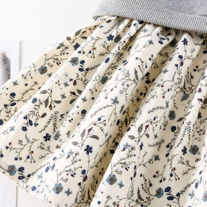 春韓国風フェイクレイヤードトレーナーワンピース