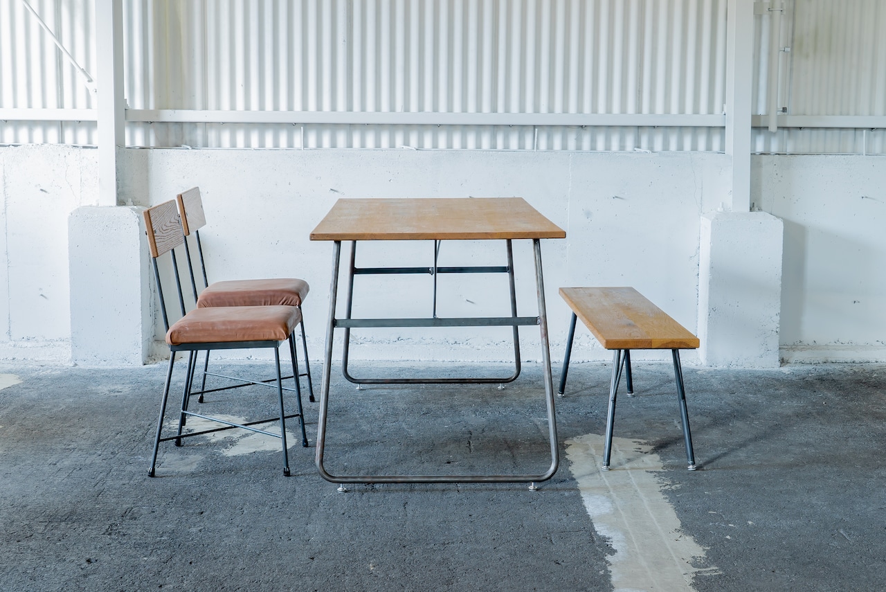 BRIDGE TABLE W1500mm/オーク材/送料無料(北海道・沖縄・離島除く)