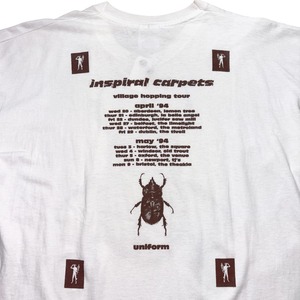 vintage 1994’s INSPIRAL CARPETS music tee “village hopping tour”