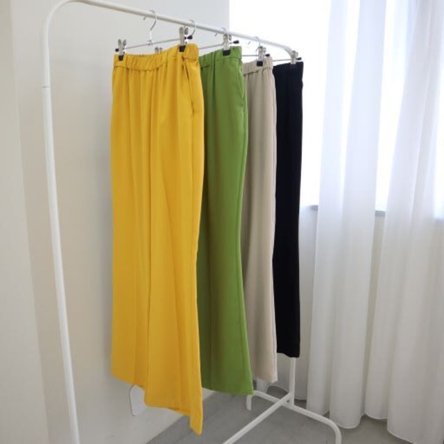 Center press flare pants