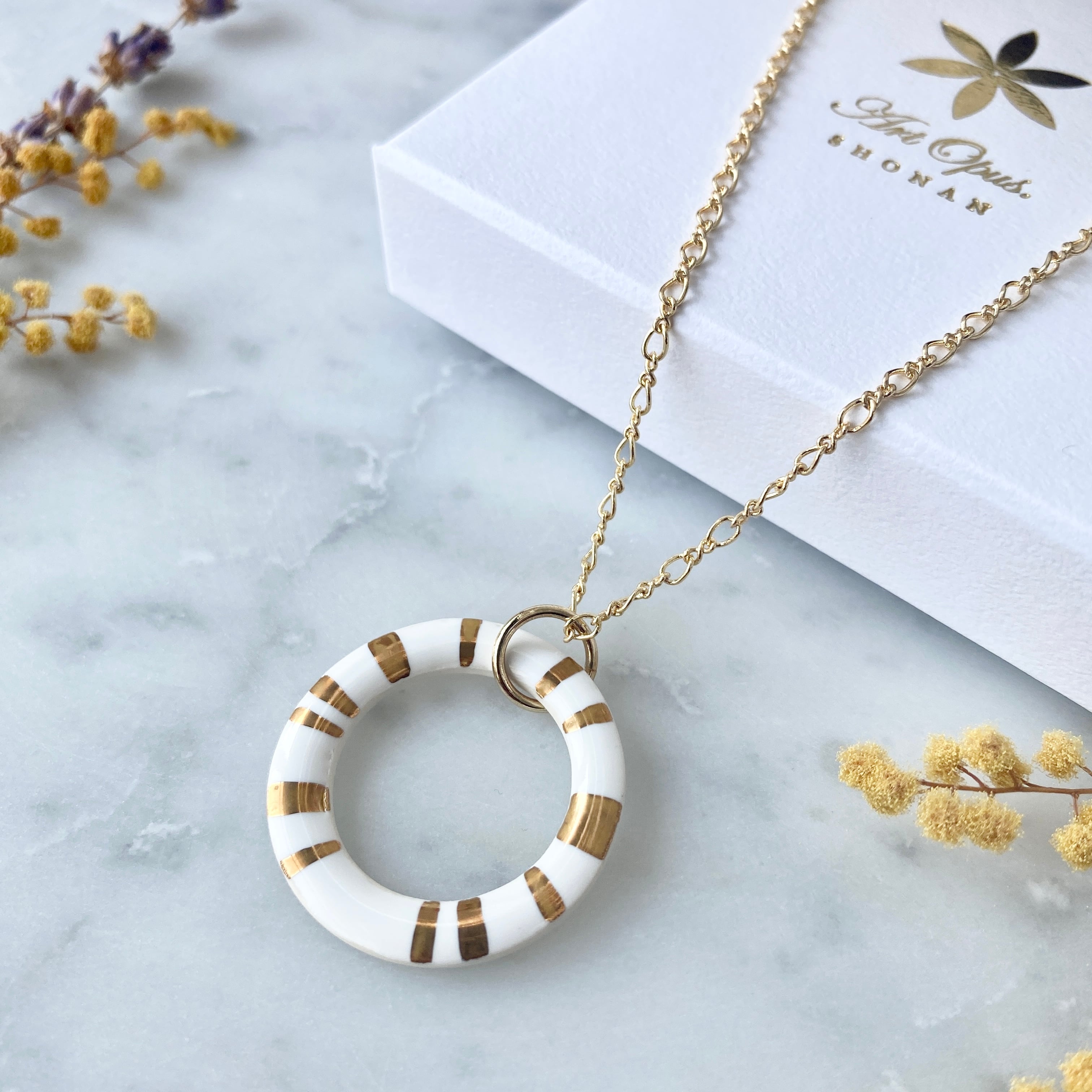 ネックレス Hi no Wa / 日輪 ホワイト | 【公式】ArtOpus. SHONAN