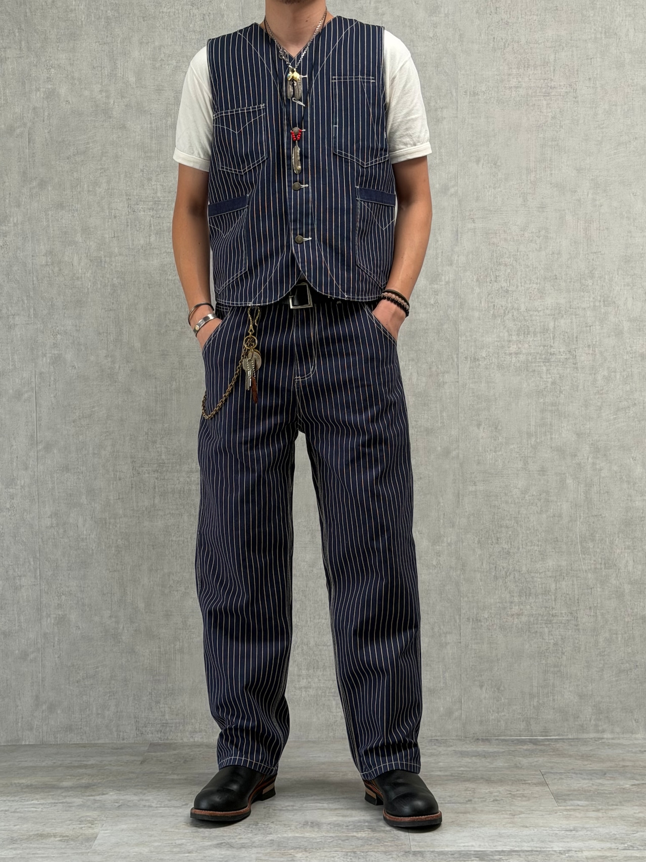 Classic Wabash Stripe Work Vest