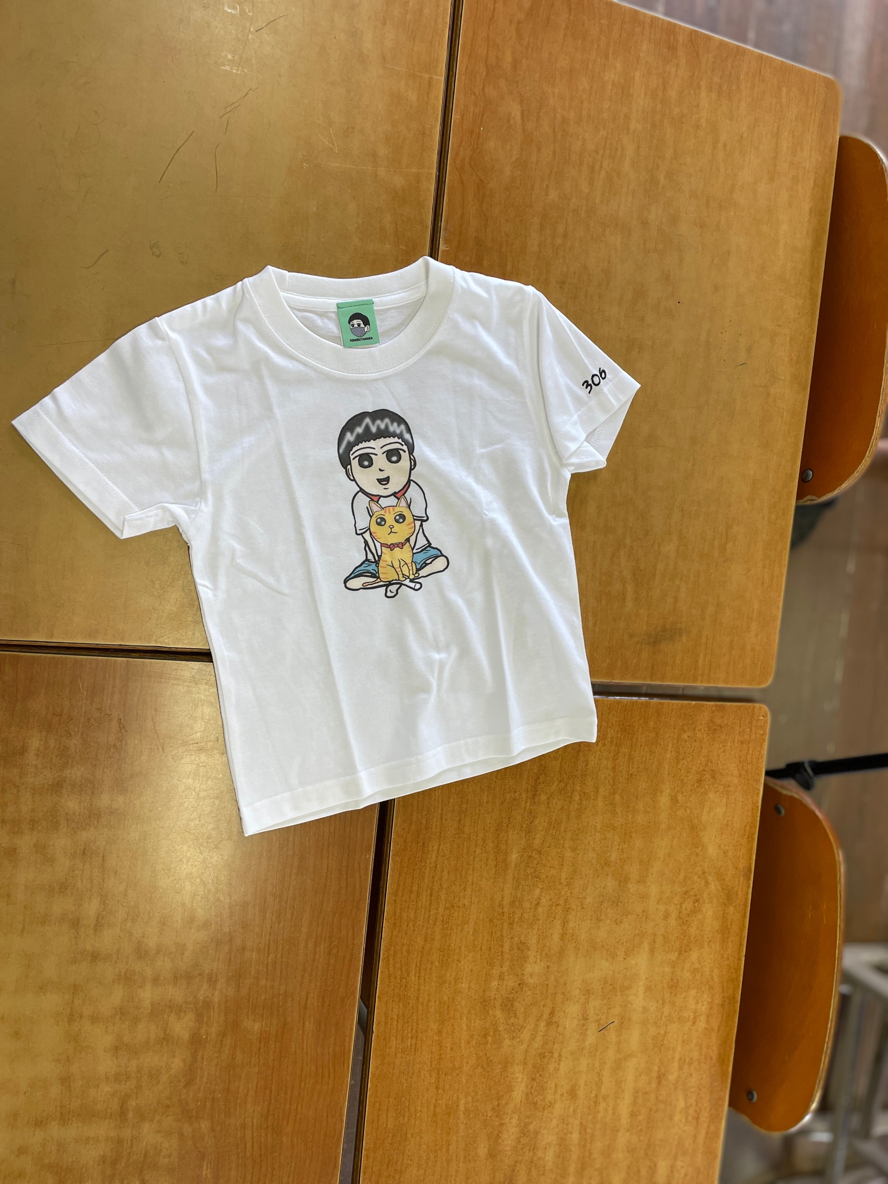 【一週間限定受注生産】田中くん×猫ちゃんTシャツ kids