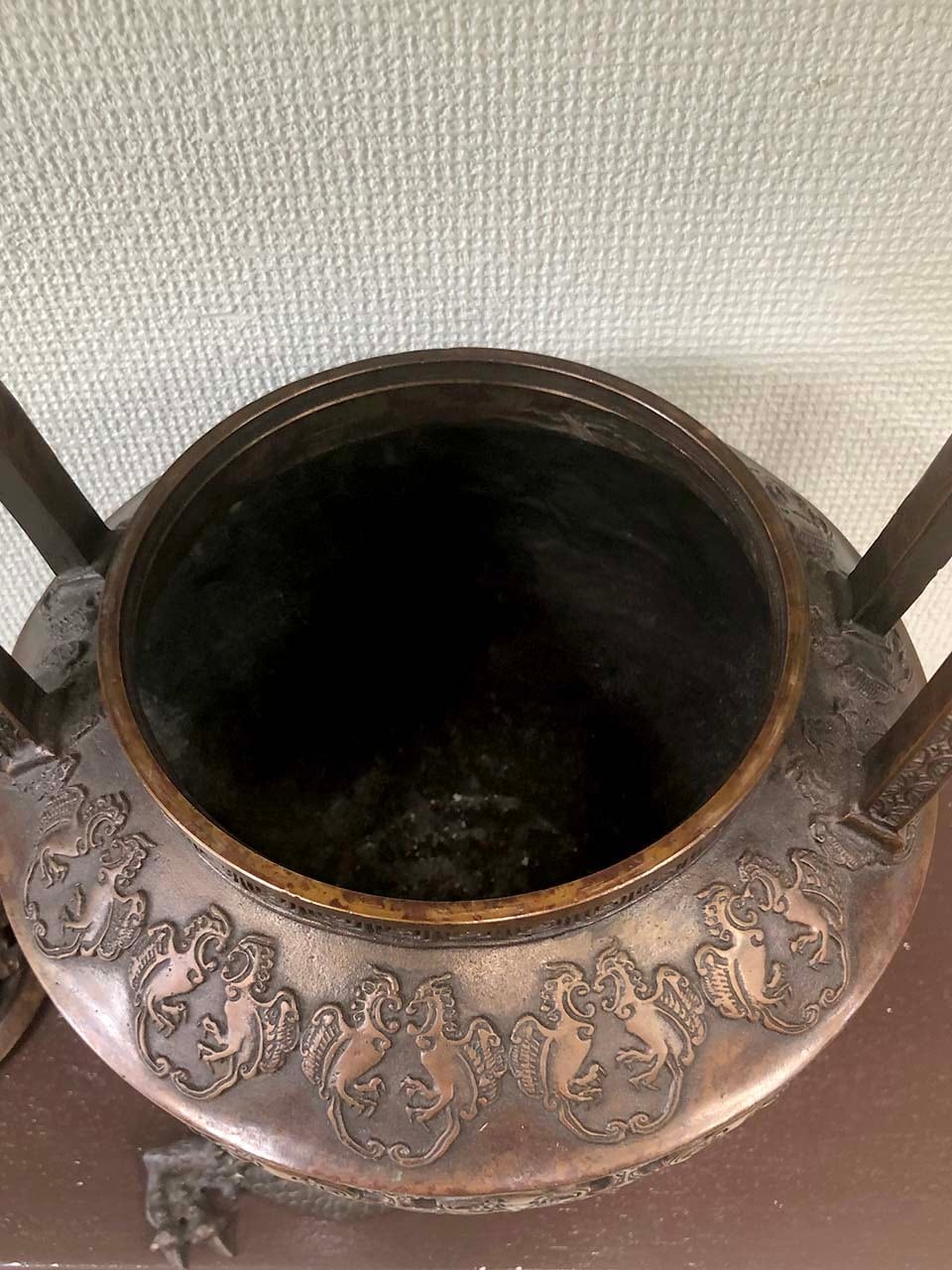 高岡銅器 香炉 龍足雲龍蓋香炉 | 東華物産 高岡銅器 香炉 龍足雲龍蓋香炉 | 東華物産