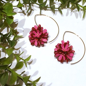 【アウトレット3D立体レザーフラワー】スターフラワー(ピン付きタイプ）ナチュラル6個セット