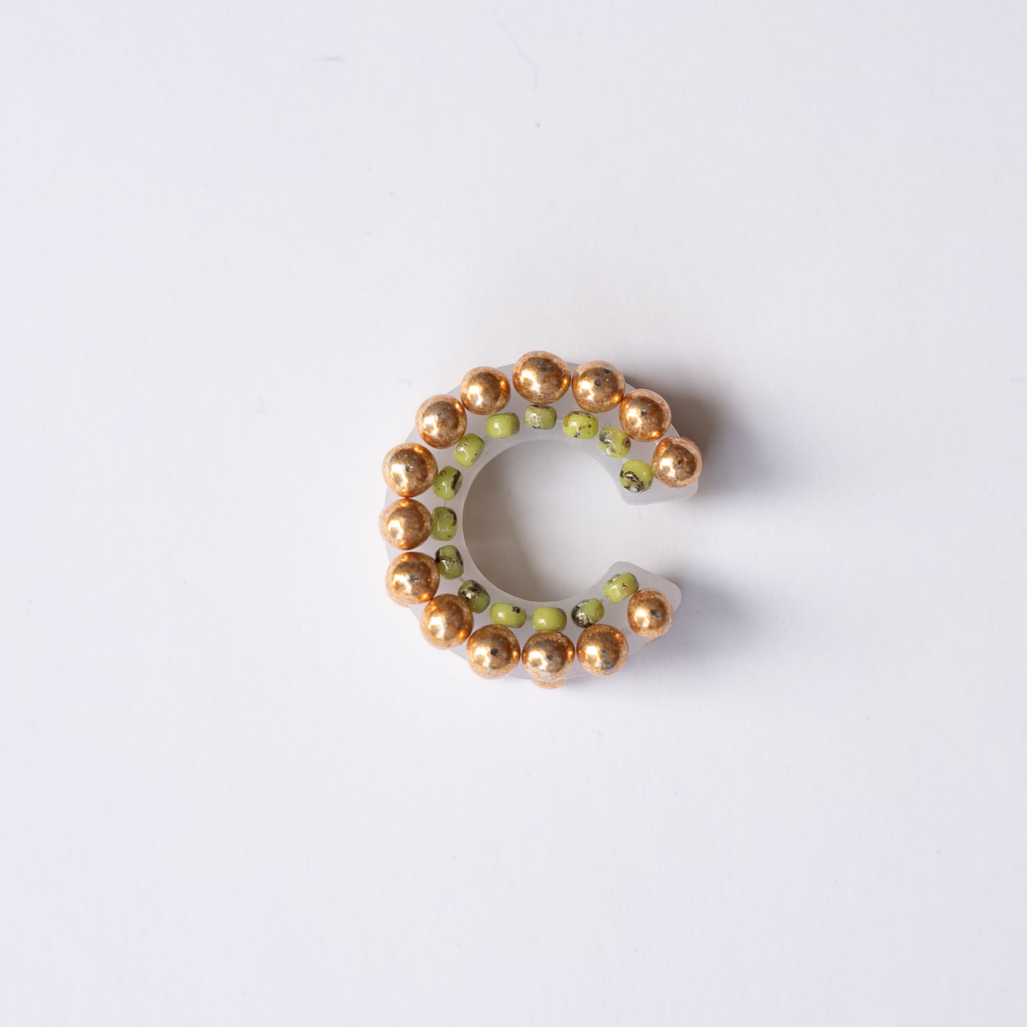 puzzle ring ear cuff [05]