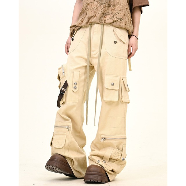 zipper design cargo denim　ジッパーデザインカーゴデニム　J0846