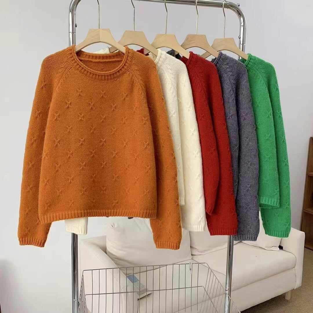 【tops】クルーネックニットセーター M28609