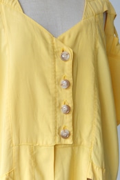 Cut-out yellow tunic Blouse