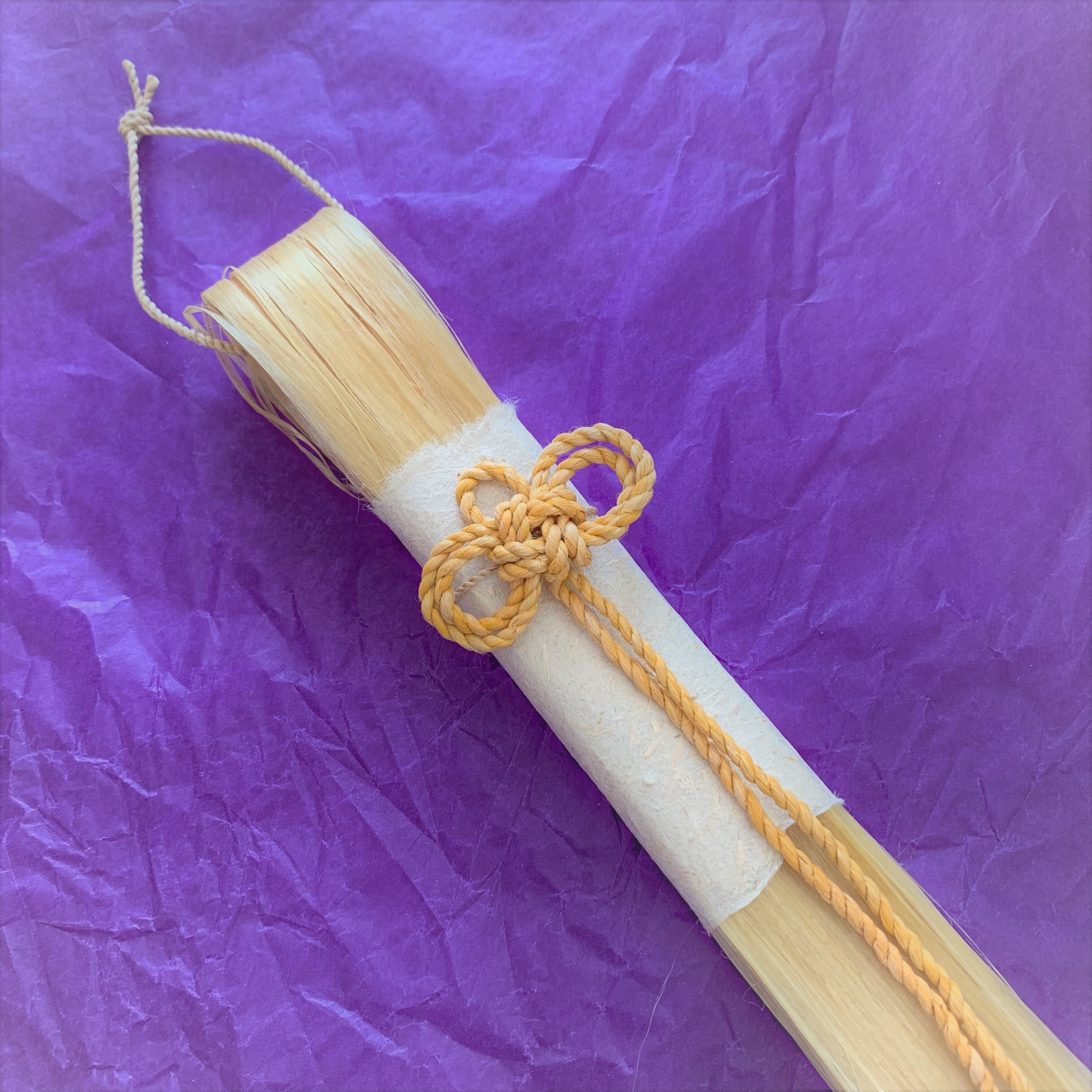 精麻飾り【べんがら染・黄金】麻殻 | earth venus