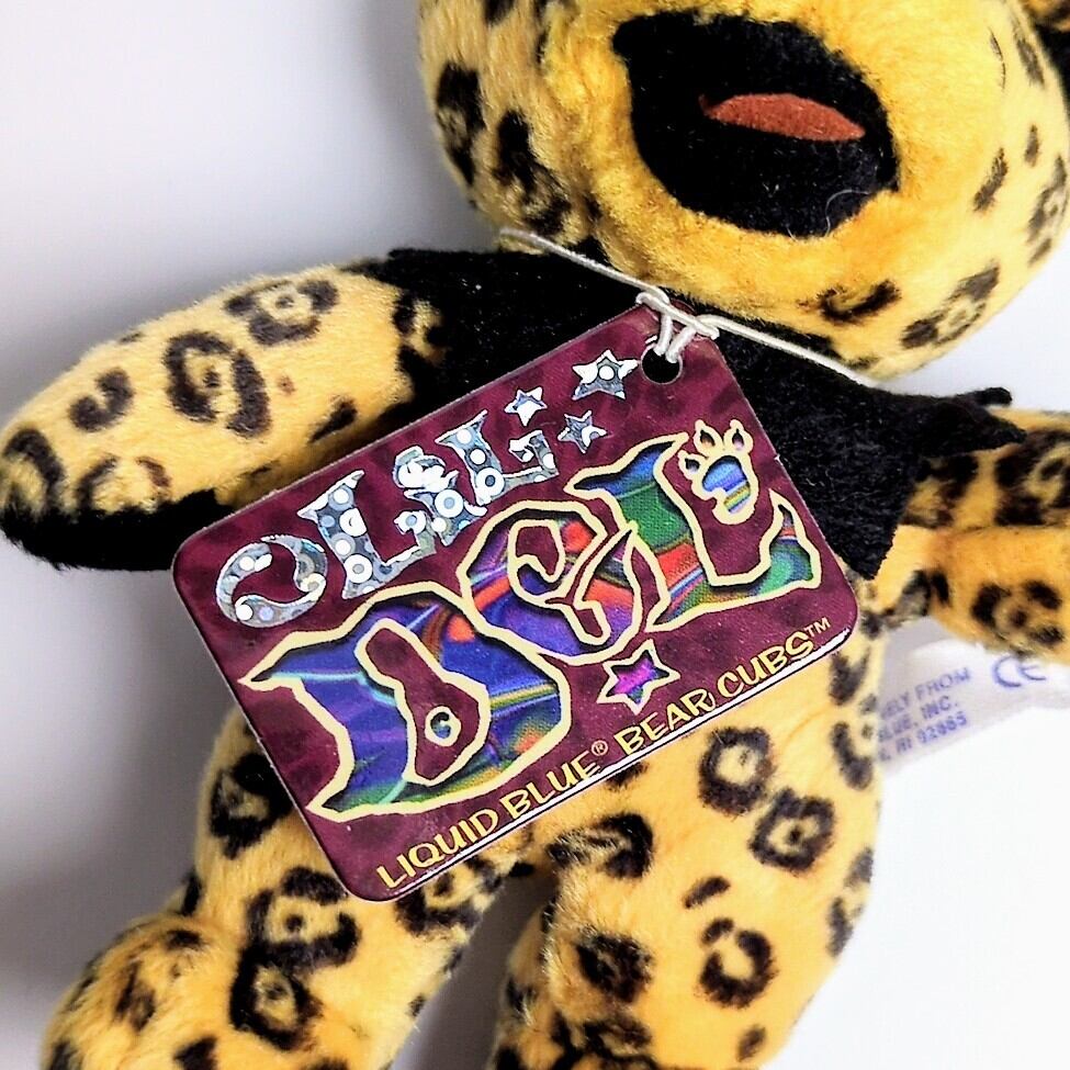 再入荷!☆DEADSTOCK / VINTAGE☆ 2001年製【 Grateful Dead(グレイトフルデッド)】5inch  5インチ / ヒョウ柄  Bean Bear / Lil Del リル・デル / シリーズA〚アメリカン雑貨 アメトイ〛