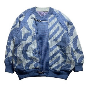 vintage padding knit blouson made in Italy