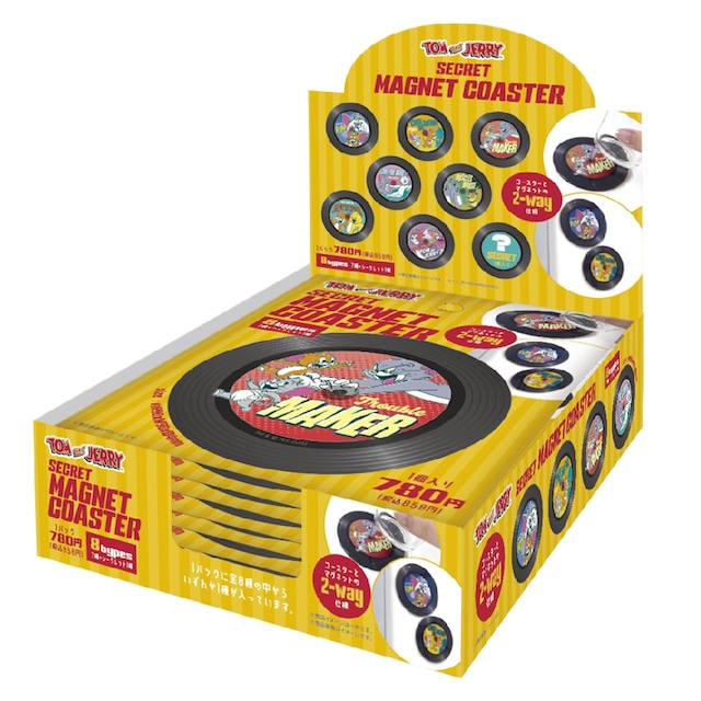 【ロット販売】【8入】トムとジェリーシークレットマグネットコースターレコード(TD(5256797)