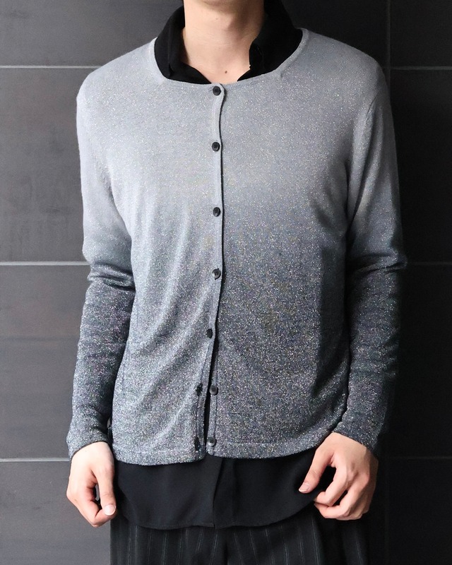 gradation crew neck cardigan