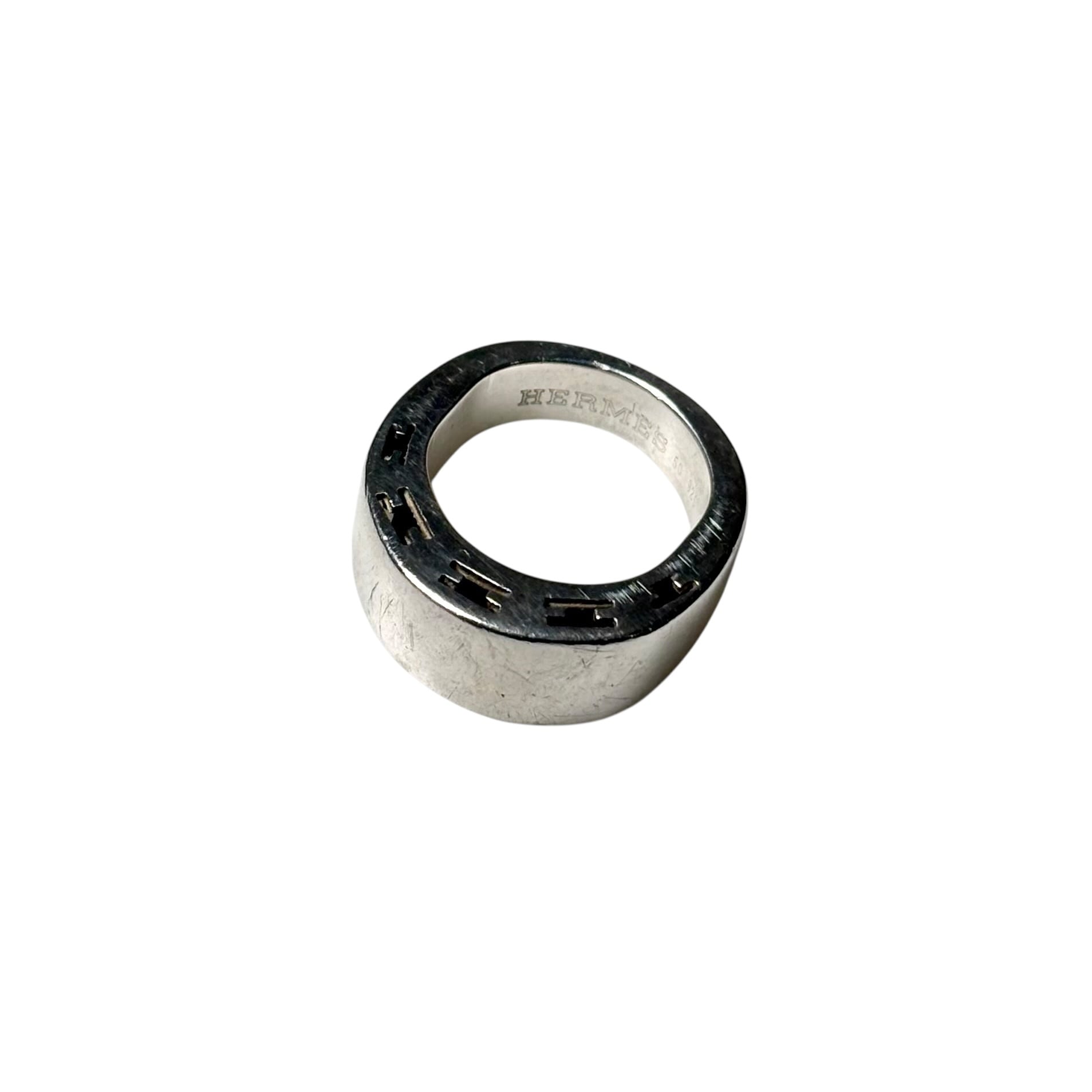 MAISON MARGIELA silver numbering ring | NOIR ONLINE