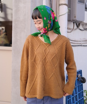 【送料無料】Marigold color european knit