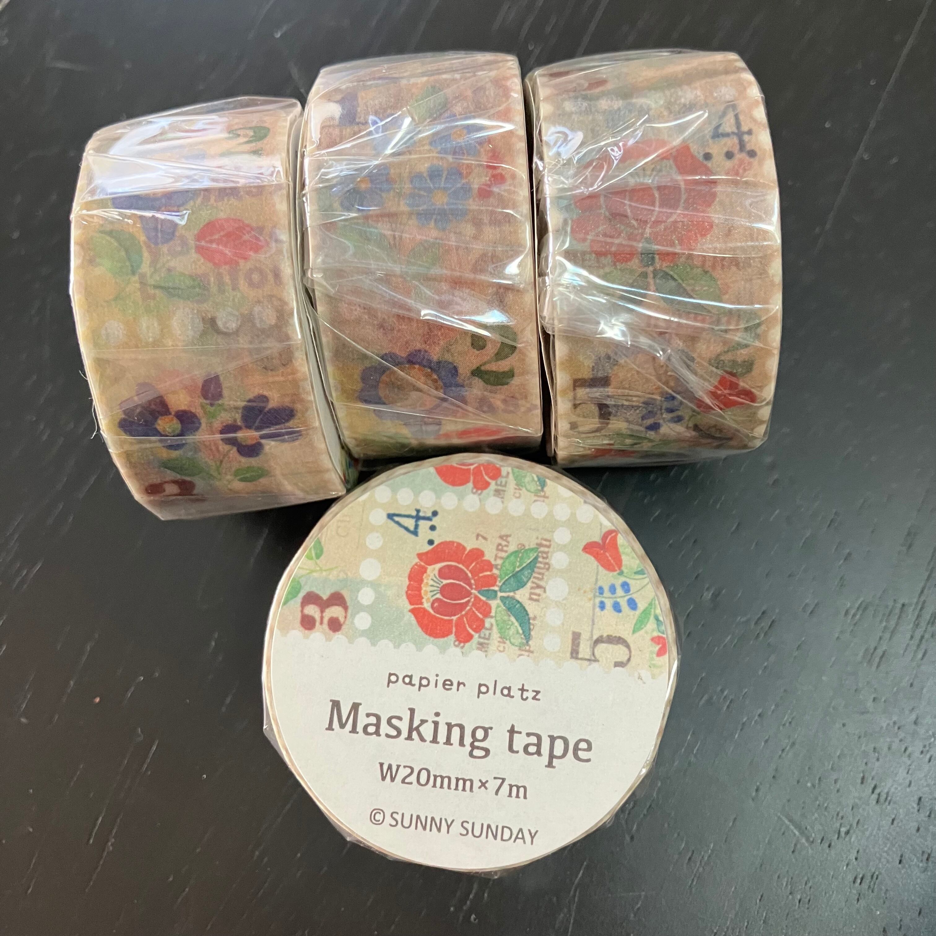 SUNNY SUNDAY×パピアプラッツ Kalocsa 20mmマステ PA03