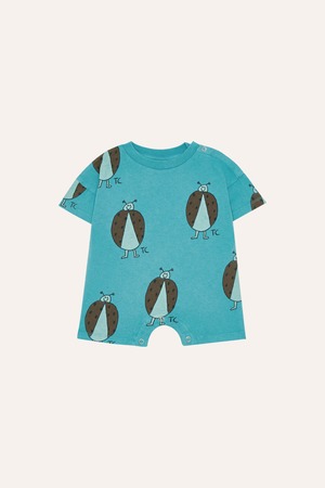 【26SS】The Campamento(カンパメント)Ladybug Allover Baby Overall(6-9m/12-18m/18-24m)ロンパース てんとう虫 ブルー