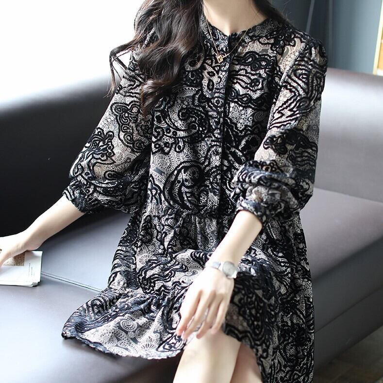 LEONARD 花柄ペイズリー五分袖チュニック LEONARD 花柄チュニック