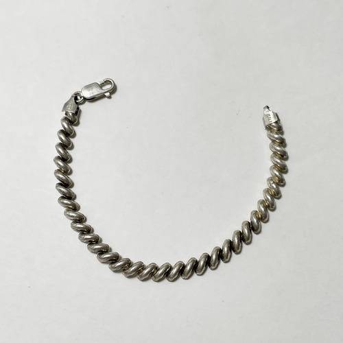 Vintage 925 Silver San Marco Rope Bracelet Made In Italy