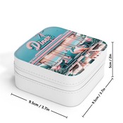 Square Jewelry Case Box Retro 4666