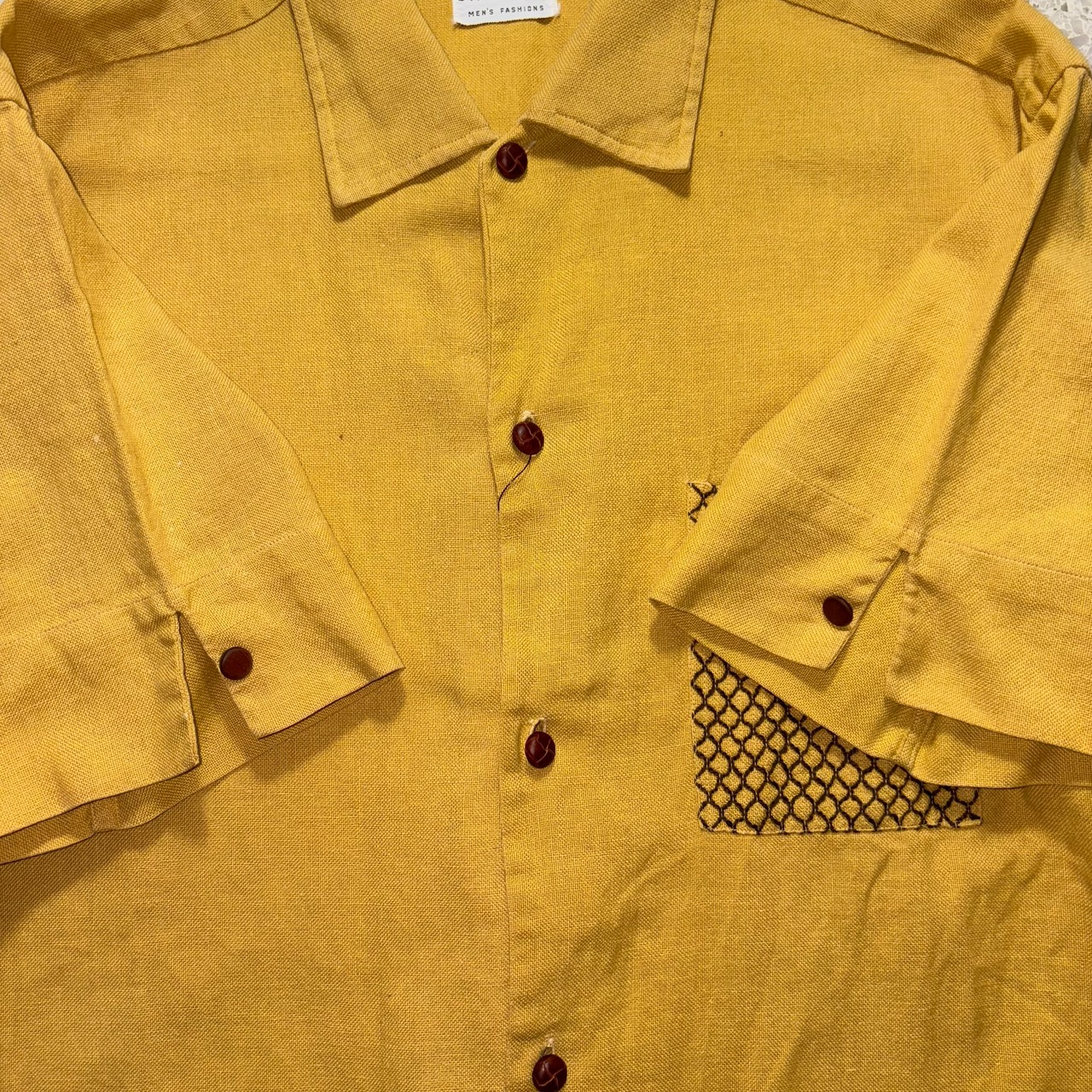 vintage 1960’s cast net design beach shirt