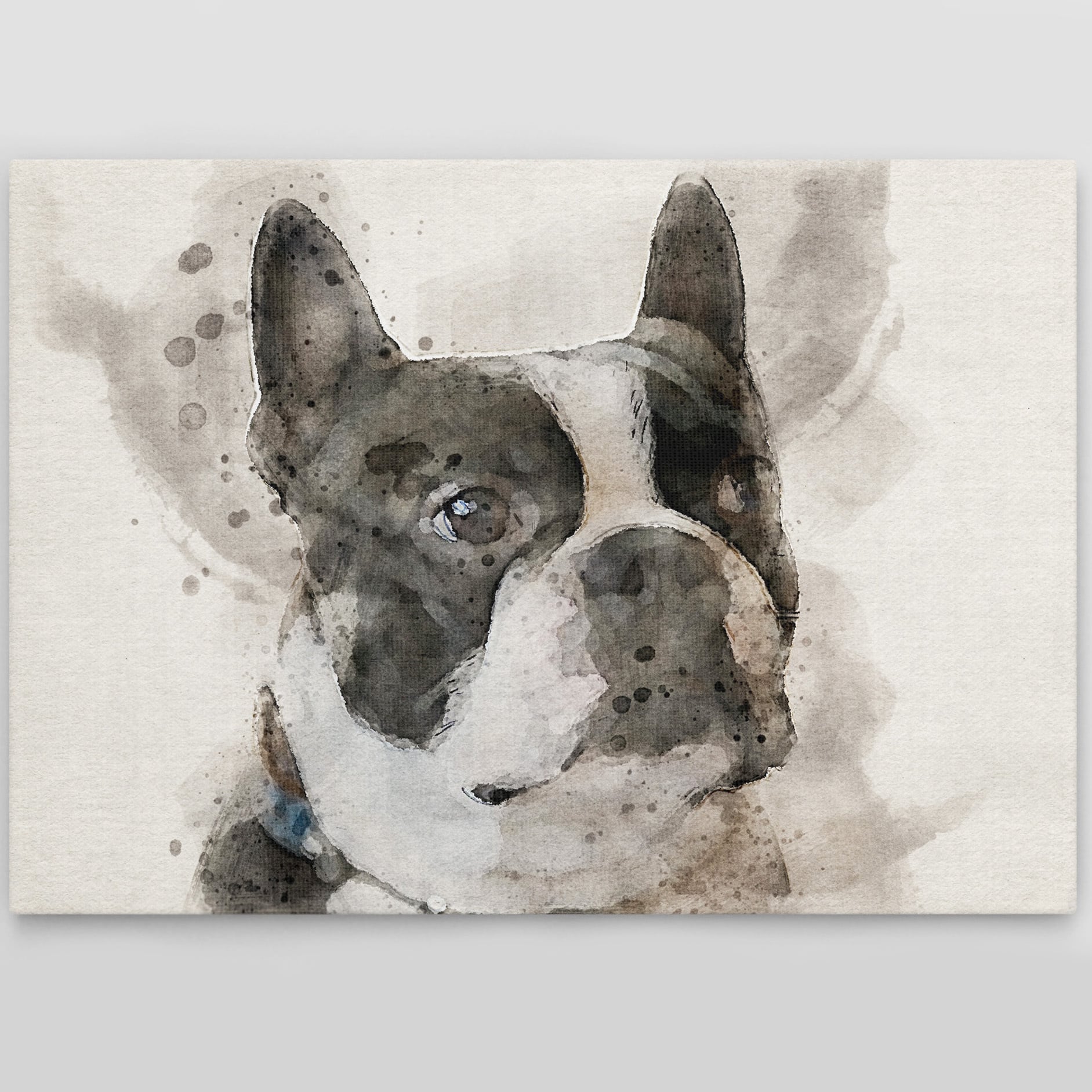 油絵風水彩画の販売】象（elephant）の『水彩画』。サイズはA3（縦