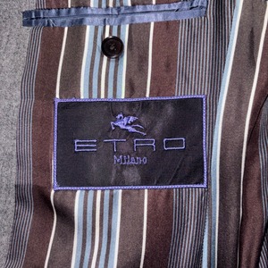 ETRO gray wool suits set-up