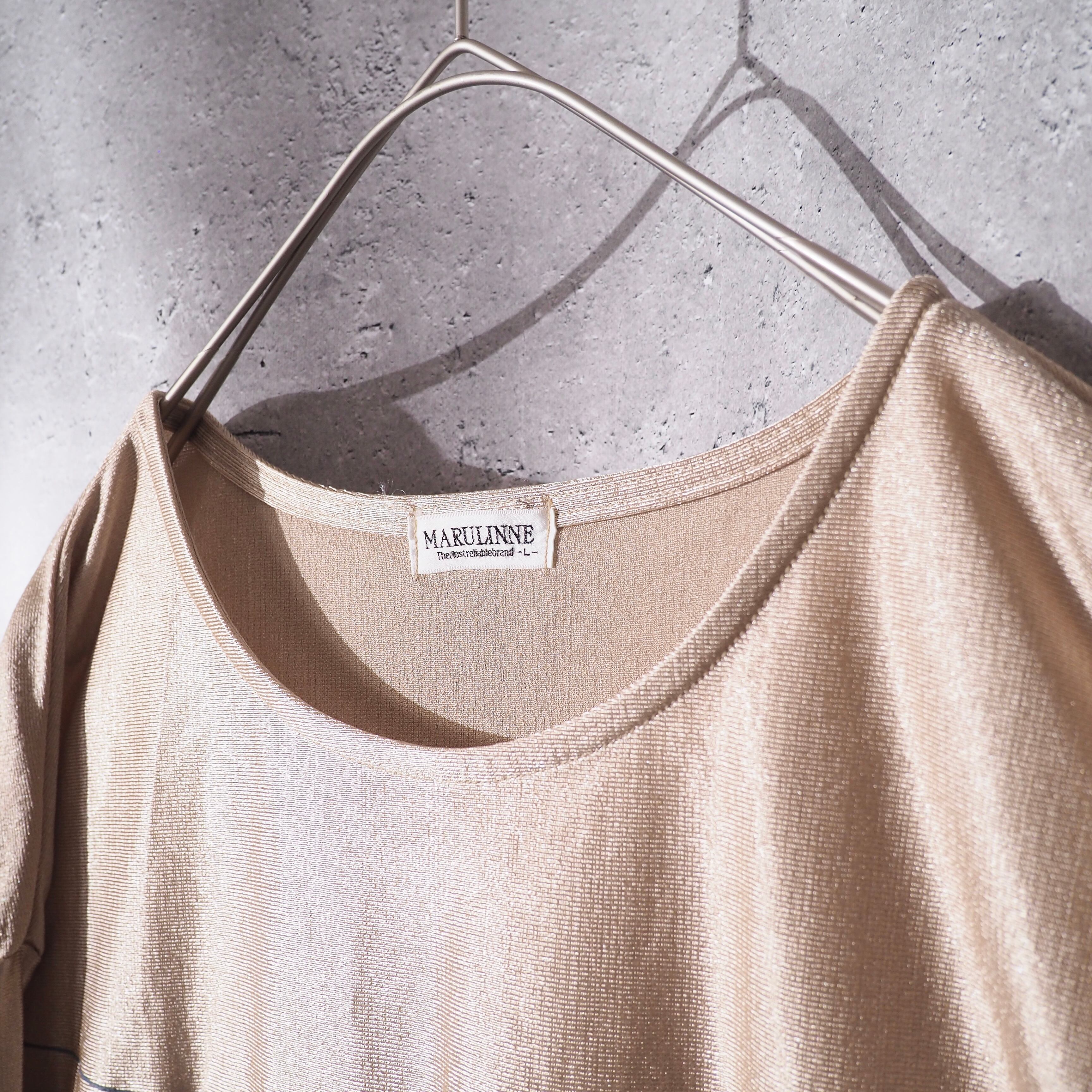 1990s " Pretty Cat " Nihil Face printed vintage Long sleeve Tee