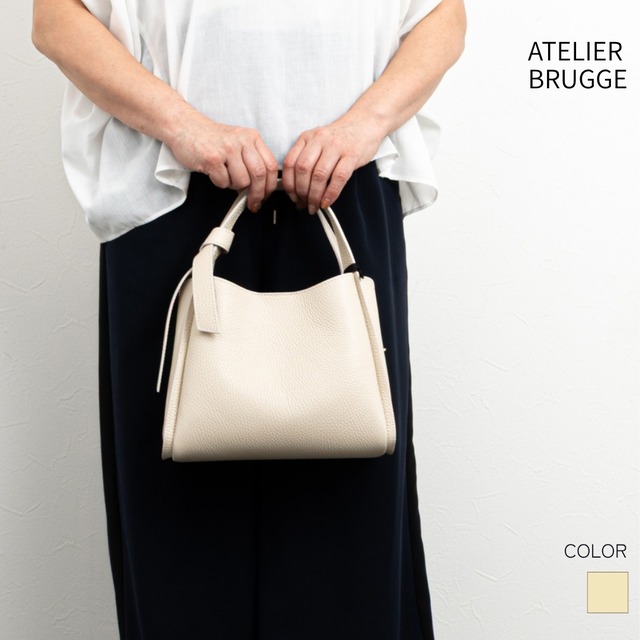【ATELIER BRUGGE／アトリエブルージュ】牛革ミニトートバッグ