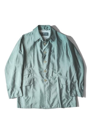 "ARNYS PARIS" Emerald Green Pure Silk 5B Summer Jacket Made in FRANCE