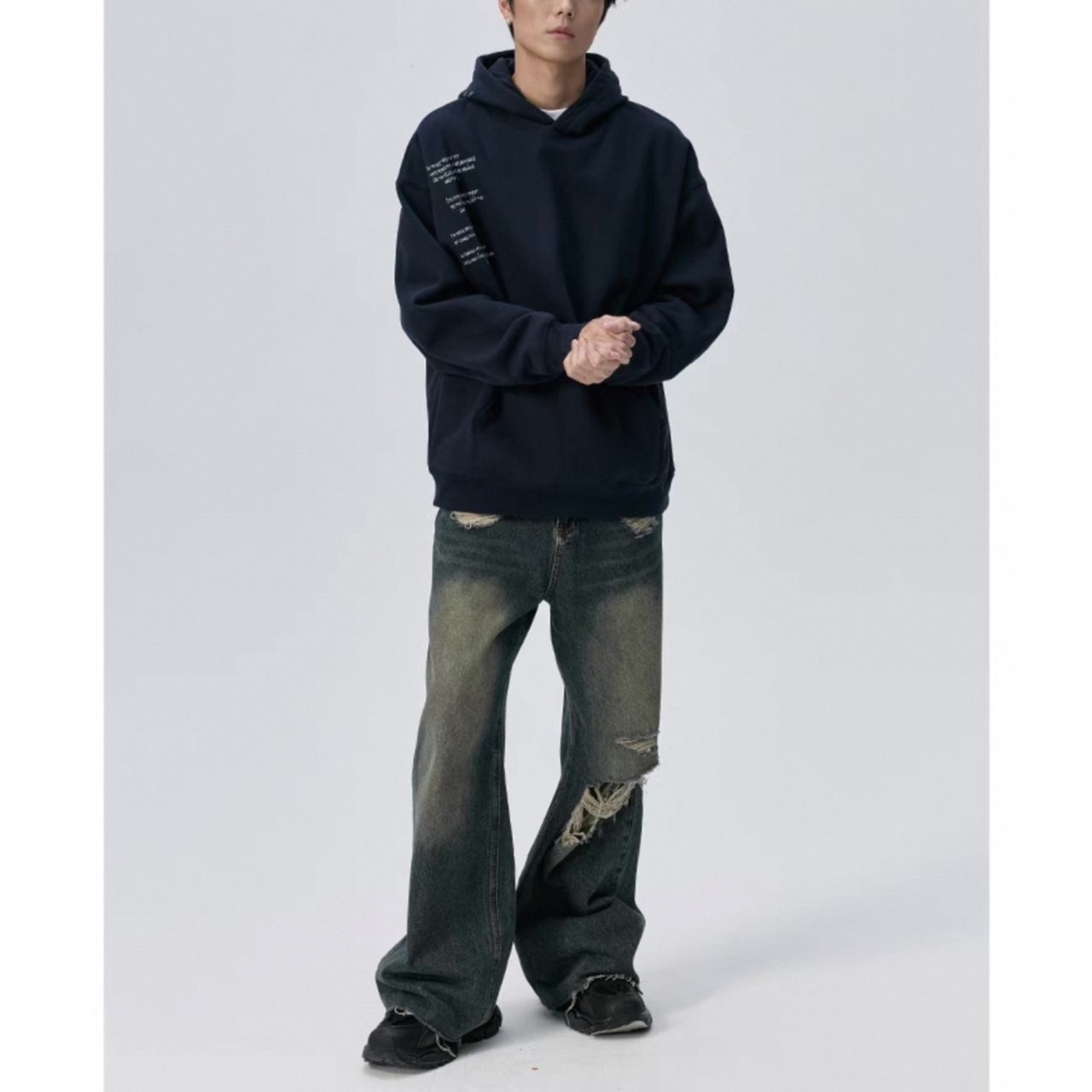 Side logo pullover parka 0267 - 4