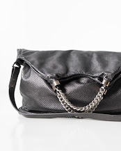 〈CHANEL〉CC Mark Perforated Leather Bag