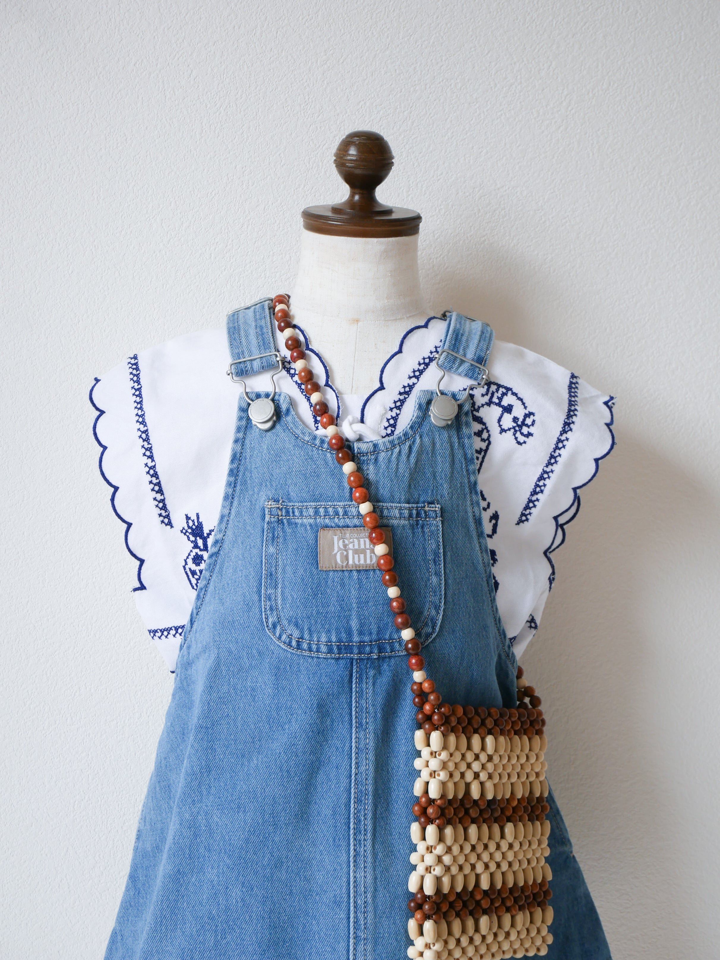 Twin Collective / PATTI PINAFORE DRESS / ISLAND BLUE【2-3y only