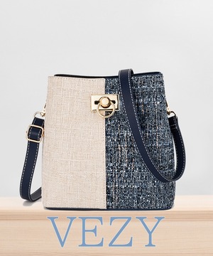 ミニ ショルダーバッグ ツイード風バッグ スクエアバケットバッグ オフィスカジュアル 大人 斜めがけ鞄 肩掛けカバン フェミニン 通勤ミニバッグ 上品 バッグ BAG ベジー VEZY ItemNo.【20304228 】