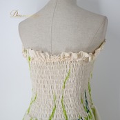 フラダンス 衣装 ワンピース ドレス ホワイト系 アロハスタンダード ティアレ柄 ALOHA STANDARDS ハワイアンプリント アロハ フラ ダンス レッスン 練習 ベアワンピース カラフル 華やか 鮮やか かわいい おしゃれ 上品 大人っぽい オレンジ系 レッド系 グリーン系 アロハドレス フラワープリント トロピカルスタイル カジュアル ワンピースリゾート