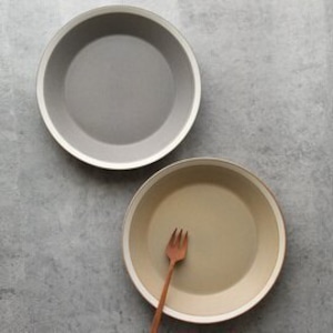 木村硝子／イイホシユミコ　Dishes bowl(S) sand beige/matte